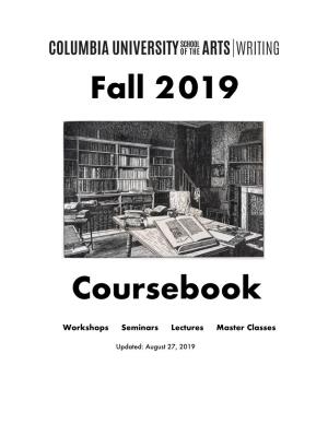 Fall 2019 Coursebook