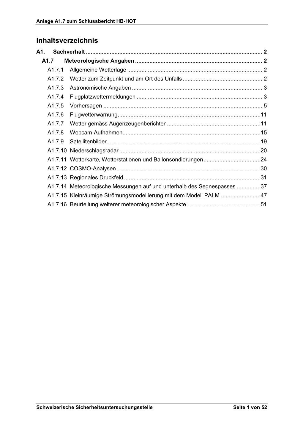 Inhaltsverzeichnis A1