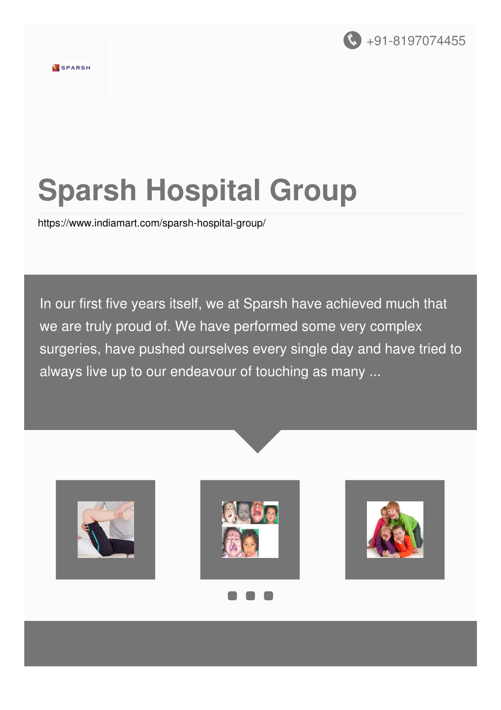 Sparsh Hospital Group