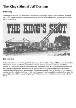 The King's Shot Af Jeff Dorman