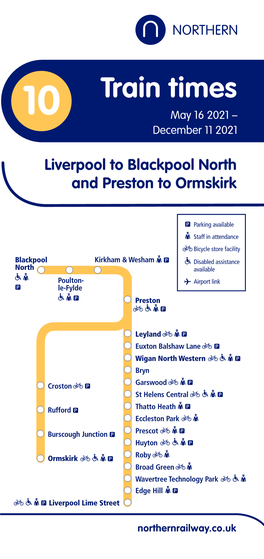 Liverpool to Blackpool North and Preston to Ormskirk