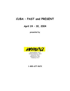 CUBA – PAST and PRESENT