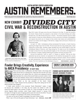 Civil War & Reconstruction in Austin
