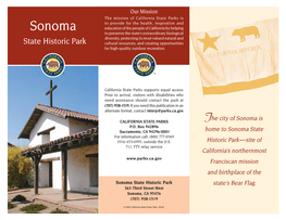 Sonoma State Historic Park State’S Bear Flag