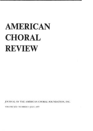 A Eric an Choral Review