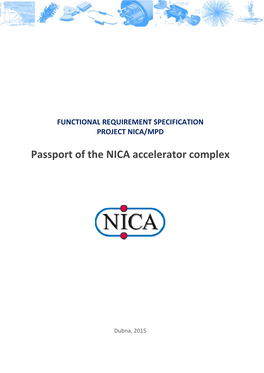 Passport of the NICA Accelerator Complex