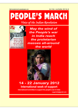 Let's Stand Against the Indian State's War on People