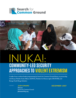 Community-Led Security Approaches to Violent Extremism