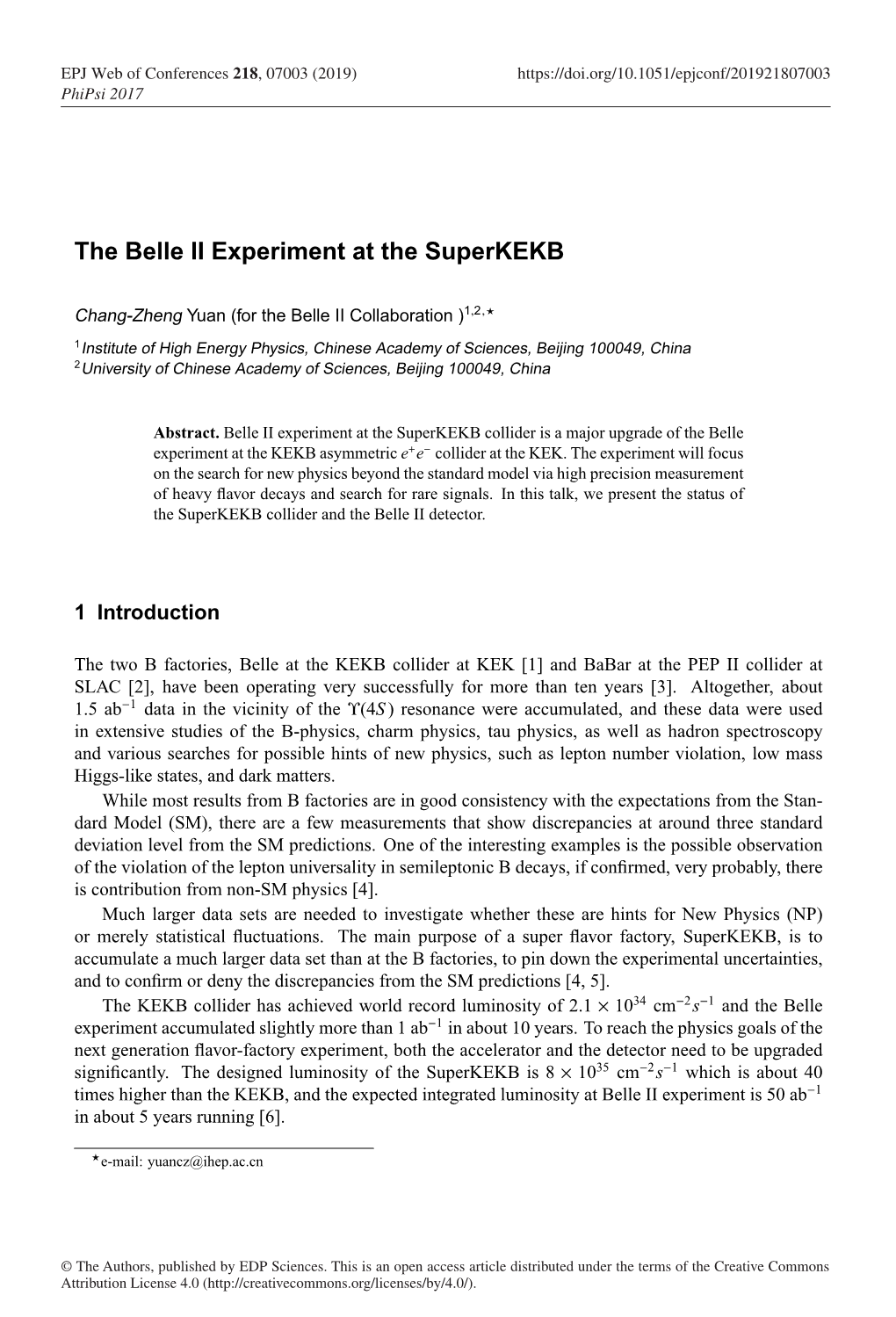 The Belle II Experiment at the Superkekb