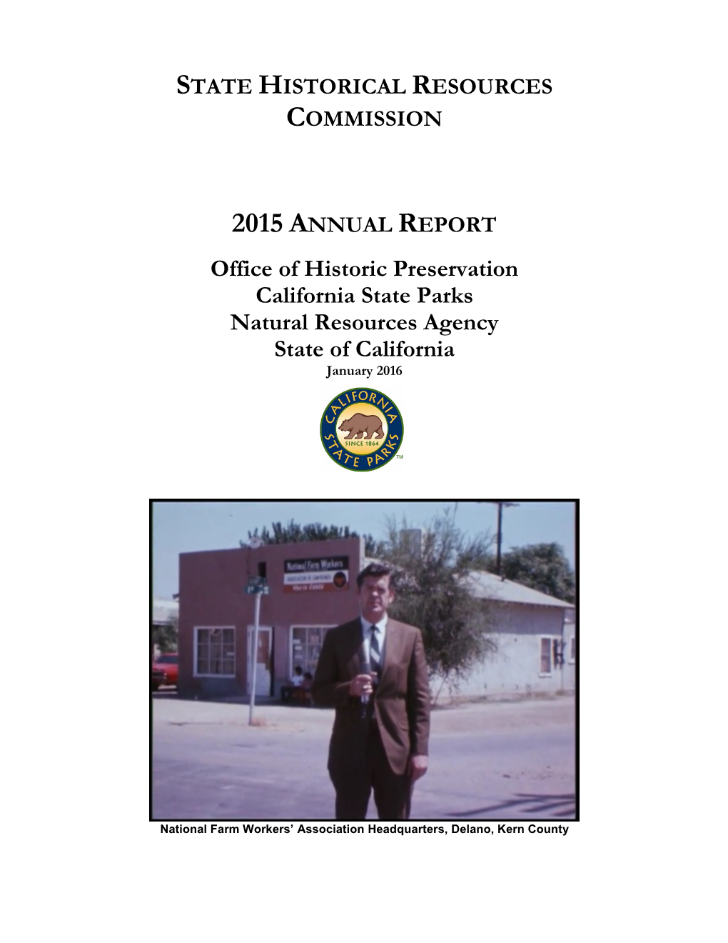State Historical Resources Commission 2015 Annual Report