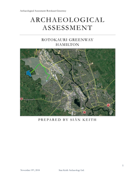 Archaeological Assessment: Chatsfield Properties