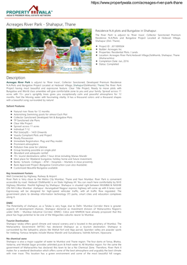 Acreages River Park - Shahapur, Thane Residence N.A Plots and Bungalow in Shahapur