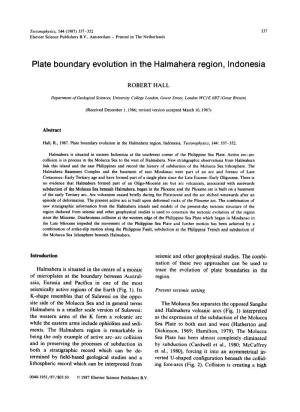Plate Boundary Evolution in the Halmahera Region, Indonesia