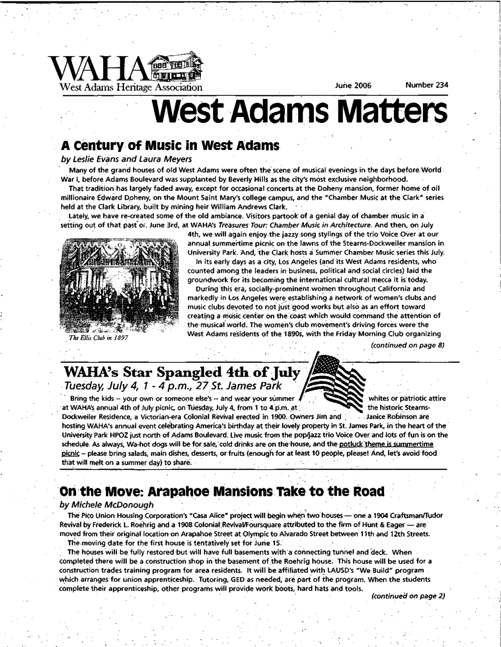 West Adams Matters