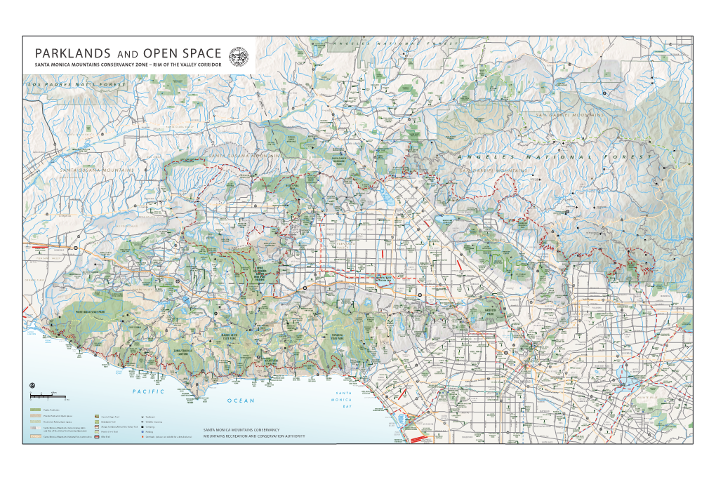 Map of Santa Monica Mountains Conservancy Zone