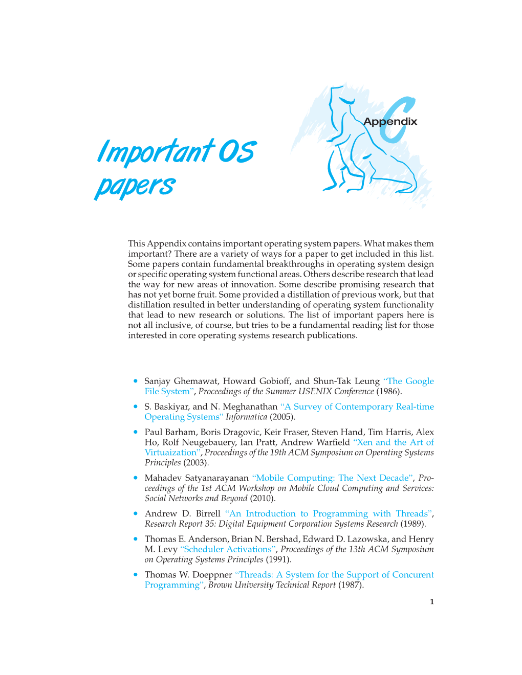 Important OS Papers