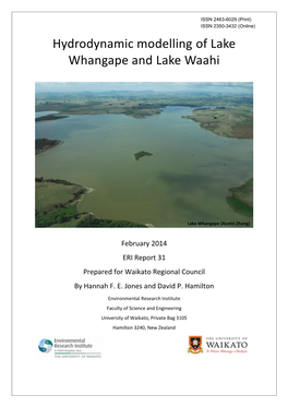 Hydrodynamic Modelling of Lake Whangape and Lake Waahi