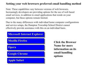 Opera Mozilla Firefox Apple Safari Google Chrome Setting Your Web Browsers Preferred Email Handling Method Click the Browser
