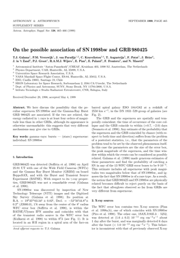 On the Possible Association of SN 1998Bw and GRB 980425