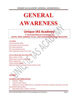 General Awareness-6