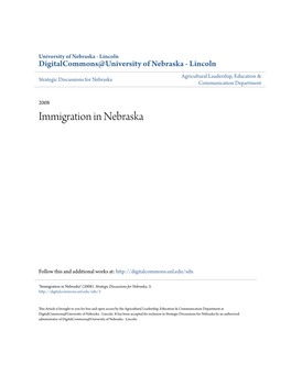 Immigration in Nebraska