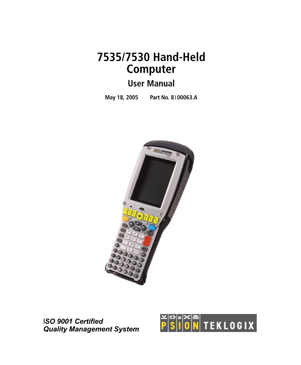 7535 7530 Hand-Held Computer