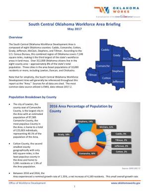 South Central Oklahoma Workforce Area Briefing May 2017
