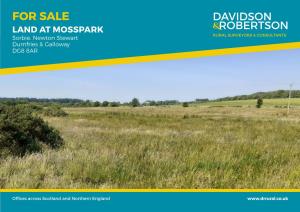 FOR SALE LAND at MOSSPARK Sorbie
