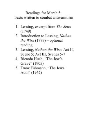 Lessing's Jews