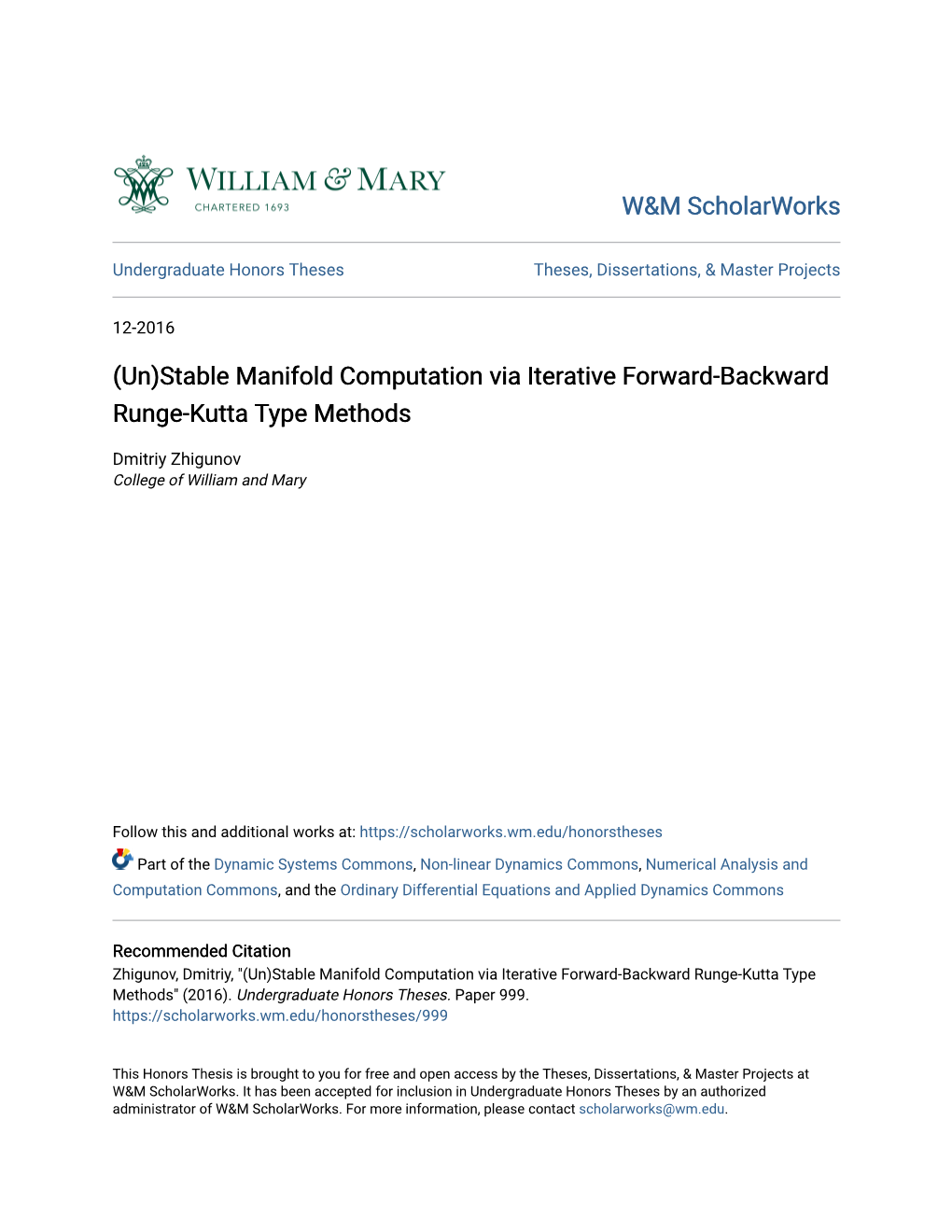 Stable Manifold Computation Via Iterative Forward-Backward Runge-Kutta Type Methods