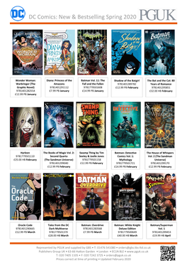 DC Comics: New & Bestselling Spring 2020