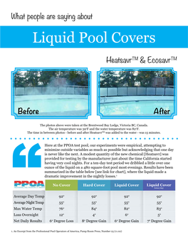 Liquid Pool Covers