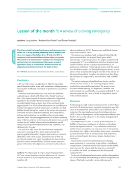 A Review of a Diving Emergency