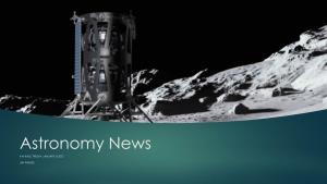 Astronomy News KW RASC FRIDAY JANUARY 8 2021