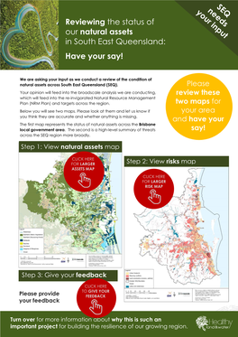 Reviewing the Status of Our Natural Assets in South East Queensland: Have Your Say!