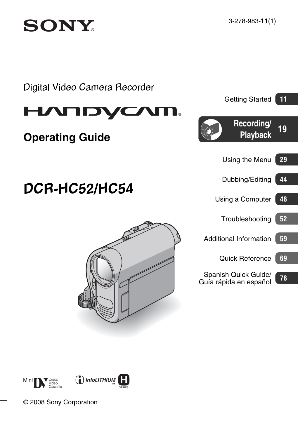 DCR-HC52/HC54 Using a Computer 48