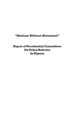 Report of Presidential Committee on Police Reform4.Pmd