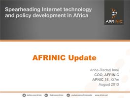 AFRINIC Update