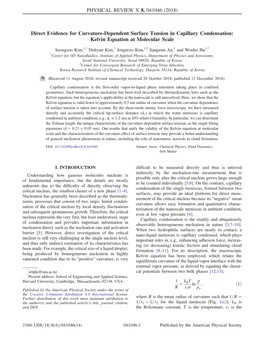 Direct Evidence for Curvature-Dependent Surface Tension in Capillary Condensation: Kelvin Equation at Molecular Scale