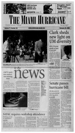 Clark Sheds New Light on UM Diversity MSA Director Speaks of Past by Fawad M