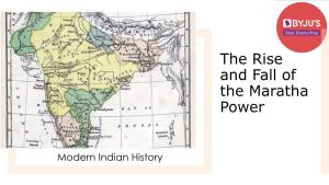 The Rise and Fall of the Maratha Power