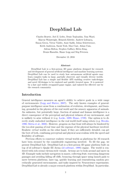 Deepmind Lab