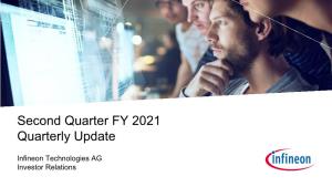 Second Quarter FY 2021 Quarterly Update