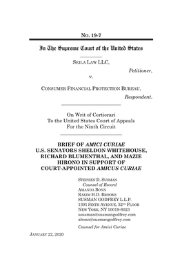 Amicus Briefs with Which the Court Has Been Showered