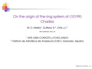 On the Origin of the Ring System of (10199) Chariklo