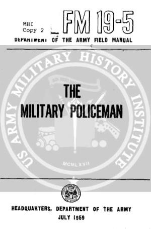Military Policeman