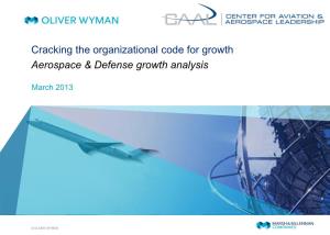Cracking the Organizational Code for Growth Aerospace & Defense Growth Analysis