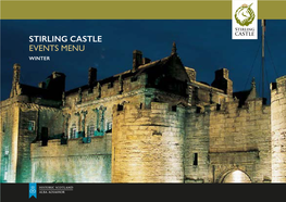 Stirling Castle Events Menu Winter Celebrate Your Event in Style at Stirling Castle