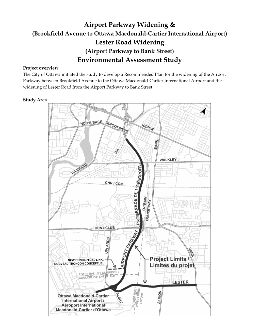 Airport Parkway Widening & Lester Road Widening Environmental Assessment Study