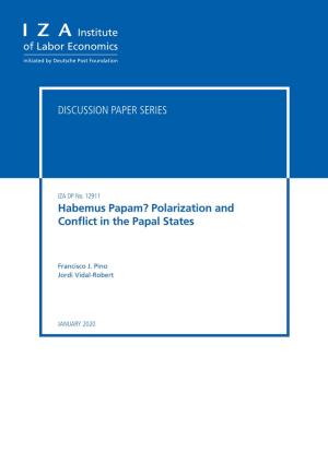 Polarization and Conflict in the Papal States